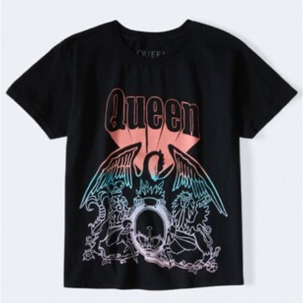 Queen Black and Pink Graphic Band Unisex Tee 🆕 Size XL